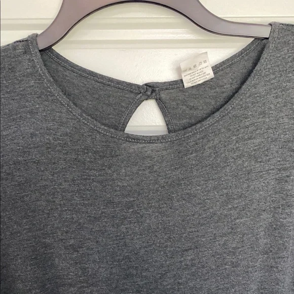 Gray Relaxed Fit Jumpsuit with Elastic Waistband - Picture 11 of 11